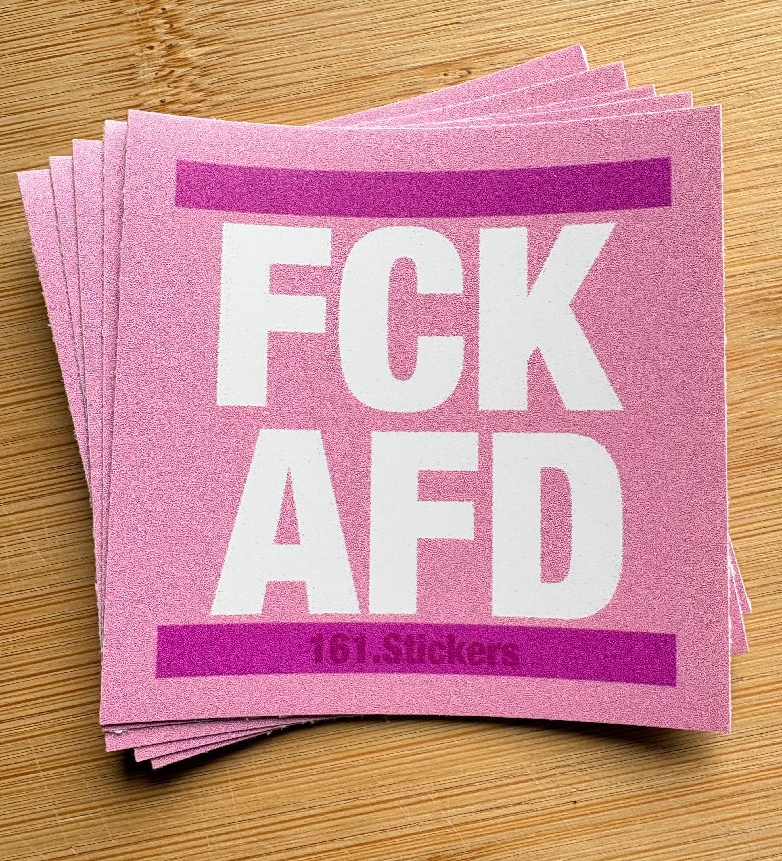 FCK AFD Sticker Pink 20 Stück