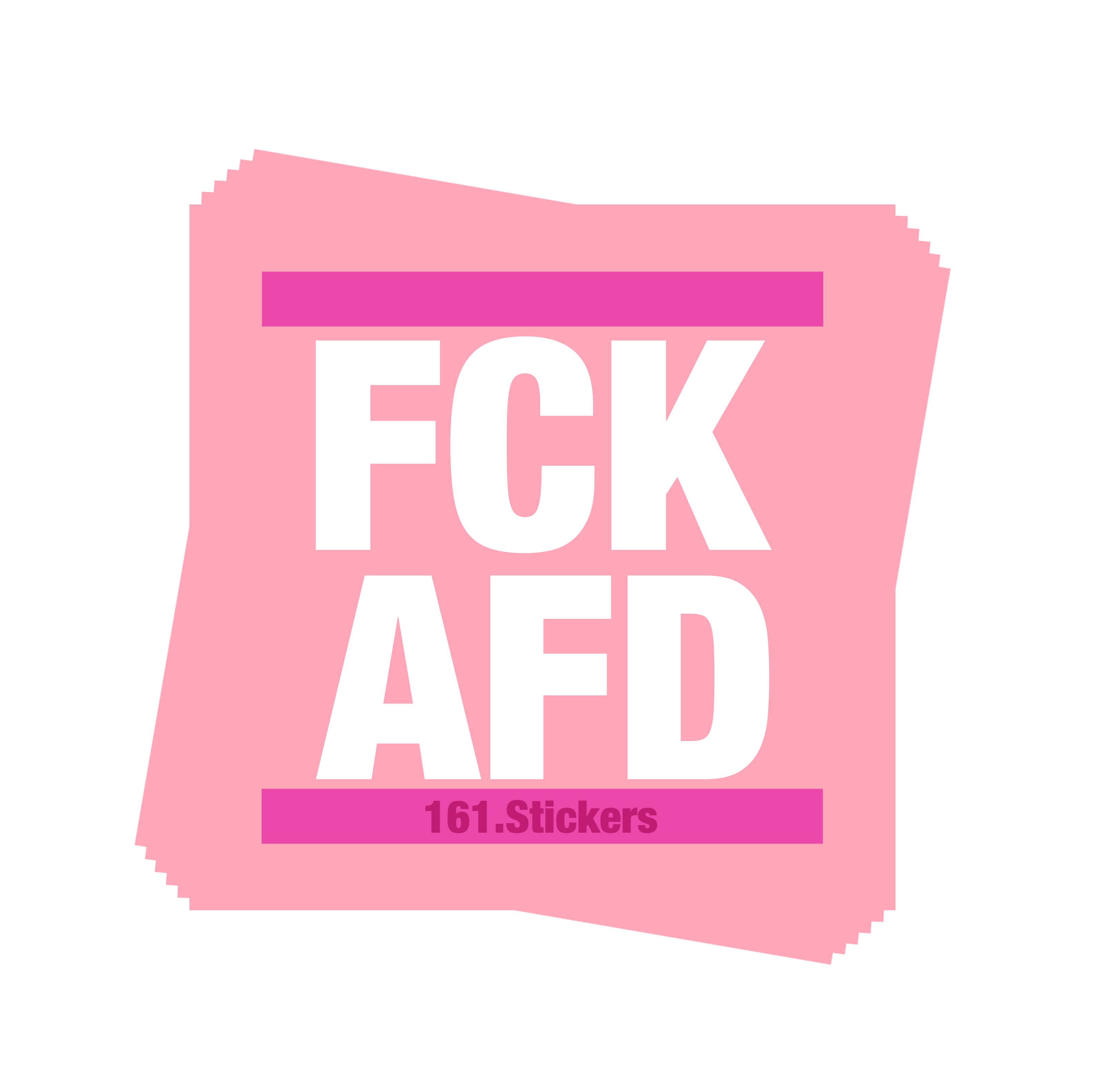 FCK AFD Sticker Pink 20 Stück