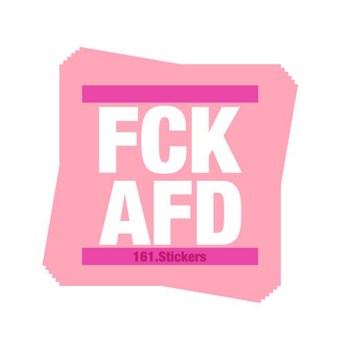 FCK AFD Sticker Pink 20 Stück