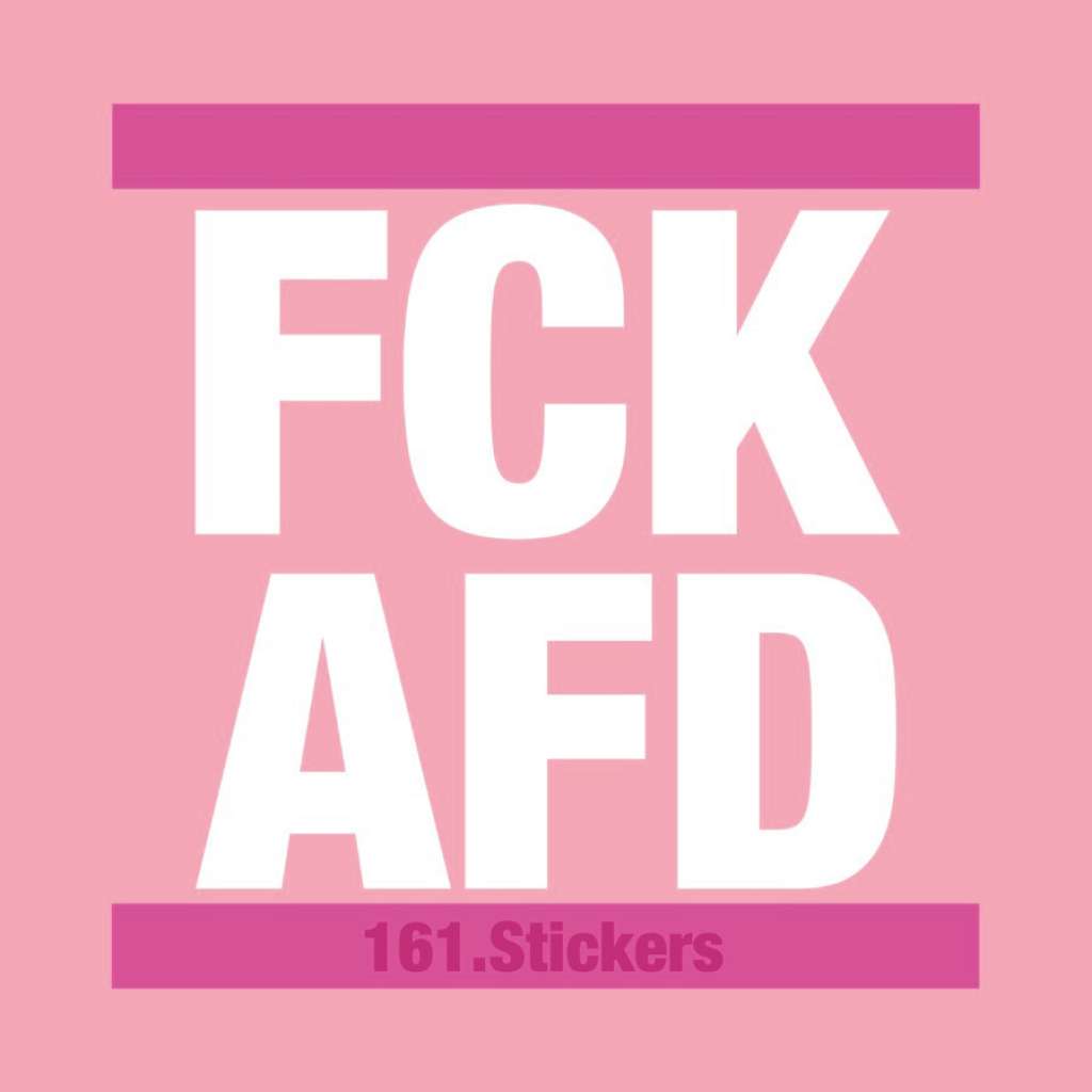 FCK AFD Sticker Pink 20 Stück