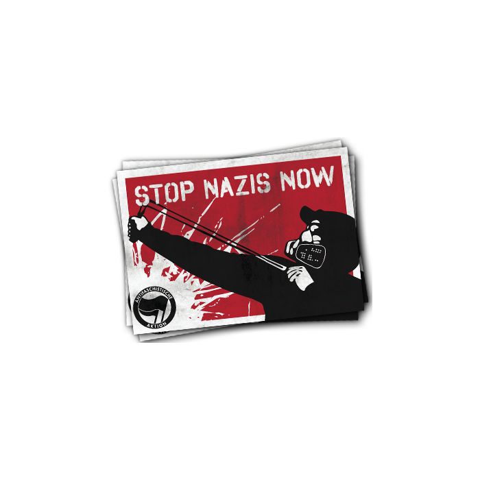 STOP NAZIS NOW Sticker 20 Stück